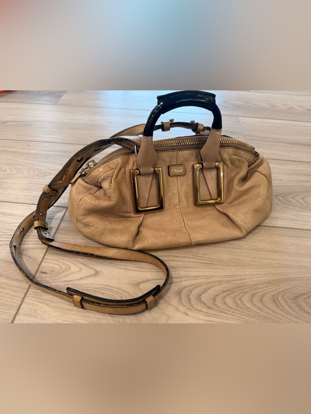 Chloe Tan Leather Ethel Satchel